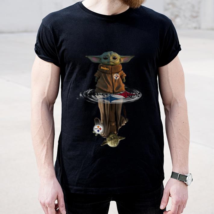 Original Pittsburgh Steelers Baby Yoda And Master Yoda Water Reflection shirt 4 - Original Pittsburgh Steelers Baby Yoda And Master Yoda Water Reflection shirt