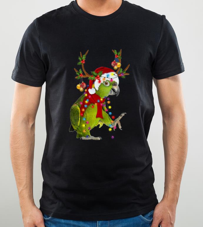 Original Santa Parrot Reindeer christmas light shirt 4 - Original Santa Parrot Reindeer christmas light shirt