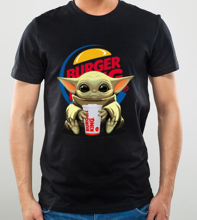 Original Star Wars Baby Yoda Hug Burger King shirt 4 - Original Star Wars Baby Yoda Hug Burger King shirt