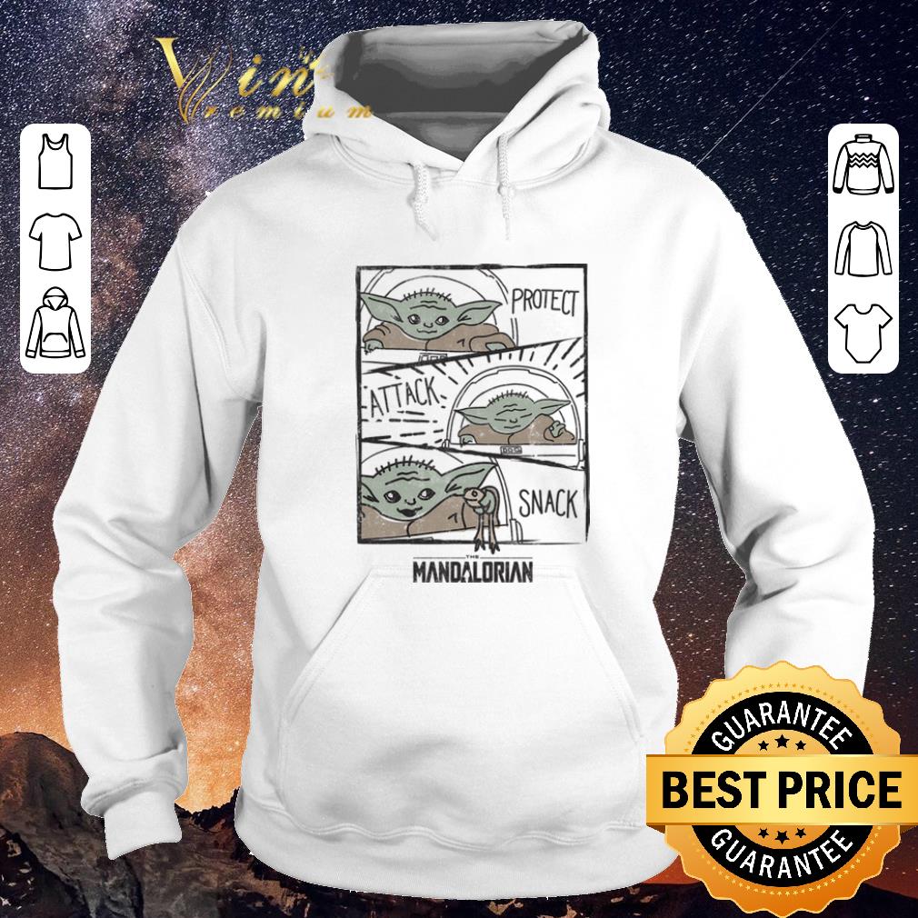 Original Star Wars Baby Yoda Protect Attack Snack The Mandalorian shirt 4 - Original Star Wars Baby Yoda Protect Attack Snack The Mandalorian shirt