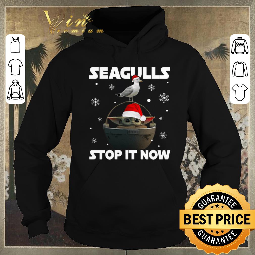 Original Star Wars Baby Yoda Seagulls Stop It Now Christmas shirt sweater 4 - Original Star Wars Baby Yoda Seagulls Stop It Now Christmas shirt sweater