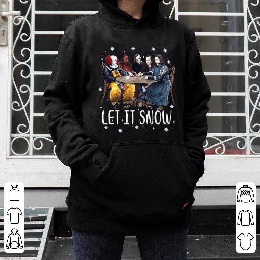 Original Stephen King Horror Let It Snow Merry Christmas shirt 4 - Original Stephen King Horror Let It Snow Merry Christmas shirt