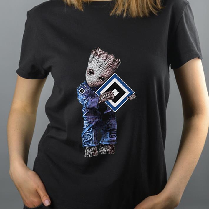 Premium Baby Groot hug Hamburger SV shirt 4 - Premium Baby Groot hug Hamburger SV shirt