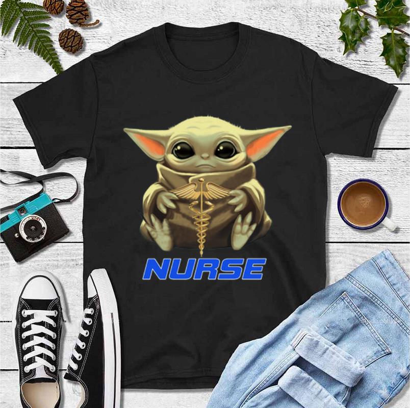 Premium Baby Yoda Hug Nurse shirt 4 - Premium Baby Yoda Hug Nurse shirt