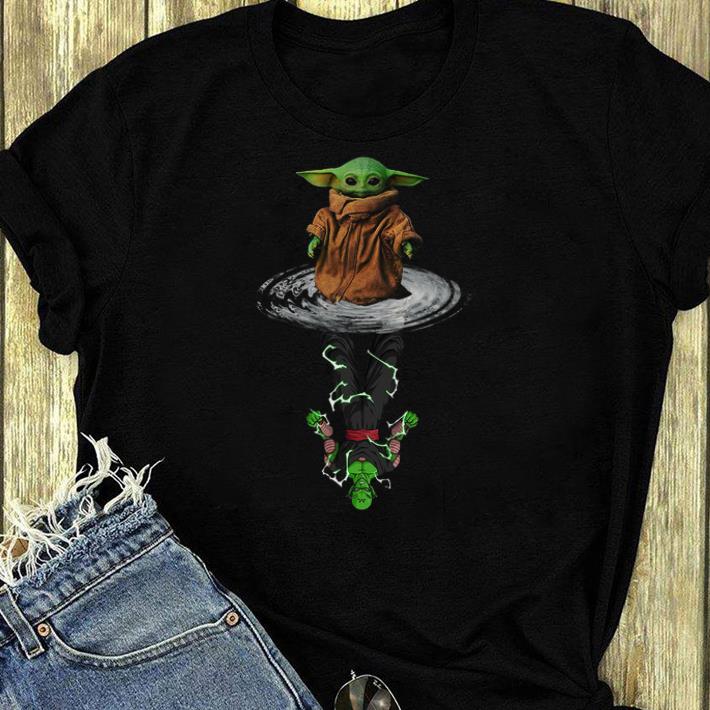 Premium Baby Yoda Water Reflection Piccolo shirt 4 - Premium Baby Yoda Water Reflection Piccolo shirt