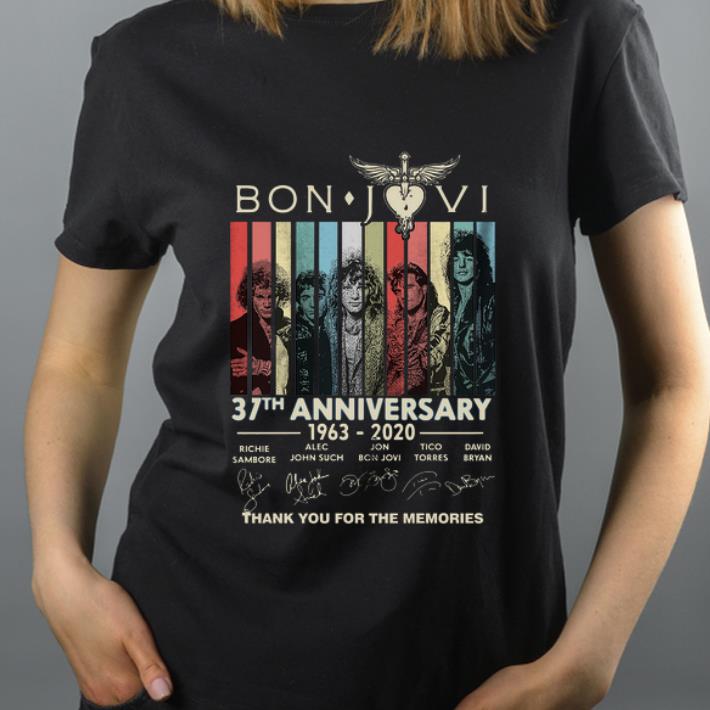 Premium Bon Jovi 37th anniversary thank you for the memories vintage shirt 4 - Premium Bon Jovi 37th anniversary thank you for the memories vintage shirt
