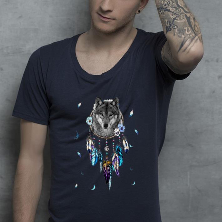 Premium Dreamcatcher Wolf shirt 4 - Premium Dreamcatcher Wolf shirt