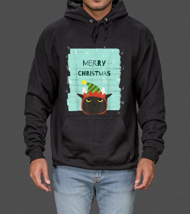 Premium Merry Christmas Funny Cat Santa Hat Cute Cat Lover Gift sweater 4 - Premium Merry Christmas Funny Cat Santa Hat Cute Cat Lover Gift sweater