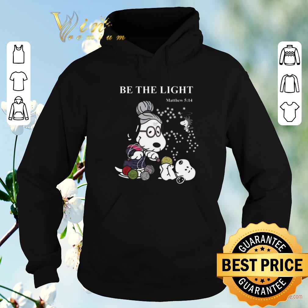 Premium Peanuts Snoopy be the light Matthew 5 14 shirt sweater 4 - Premium Peanuts Snoopy be the light Matthew 5 14 shirt sweater