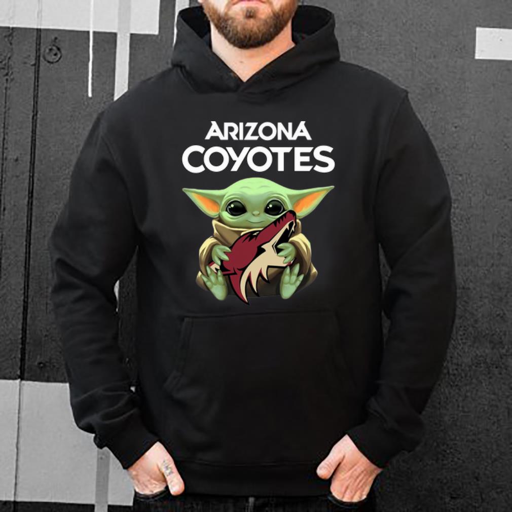 Premium Star Wars Baby Yoda Hug Arizona Coyotes NHL shirt 4 - Premium Star Wars Baby Yoda Hug Arizona Coyotes NHL shirt
