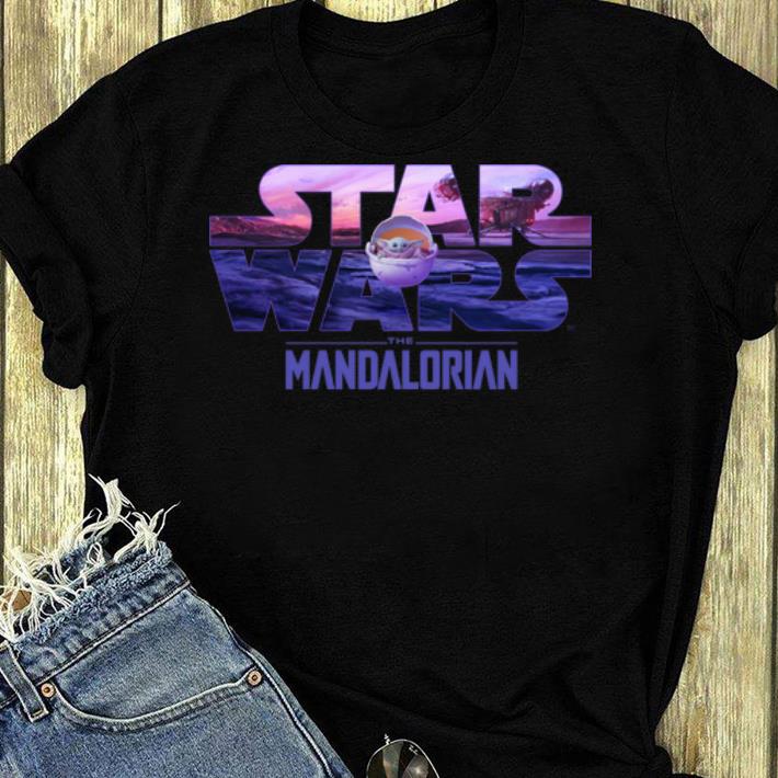 Premium Star Wars The Mandalorian Baby Yoda Logo shirt 4 - Premium Star Wars The Mandalorian Baby Yoda Logo shirt