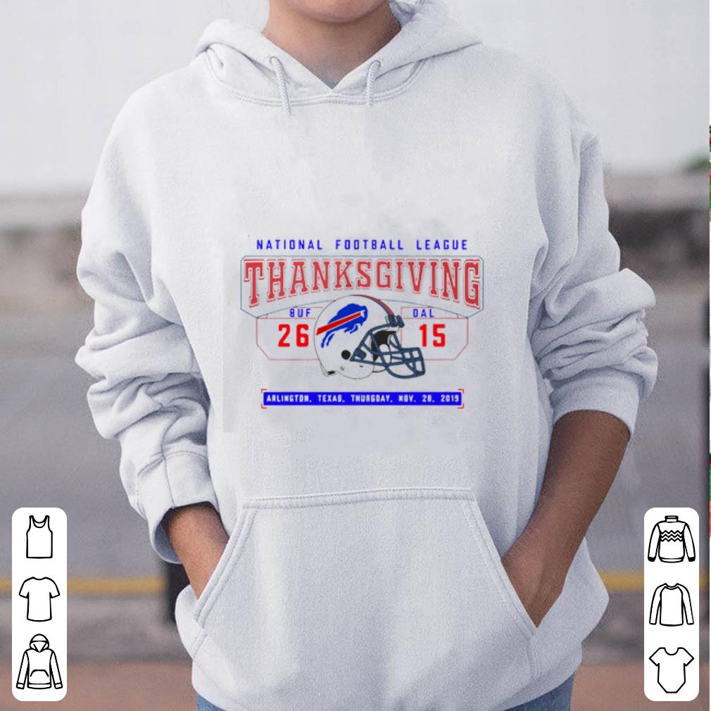 Premium Thanksgiving Buffalo Bills 26 Dallas Cowboys 15 Arlington Texas Thursday Nov 28 2019 shirt 4 - Premium Thanksgiving Buffalo Bills 26 Dallas Cowboys 15 Arlington Texas Thursday Nov 28 2019 shirt