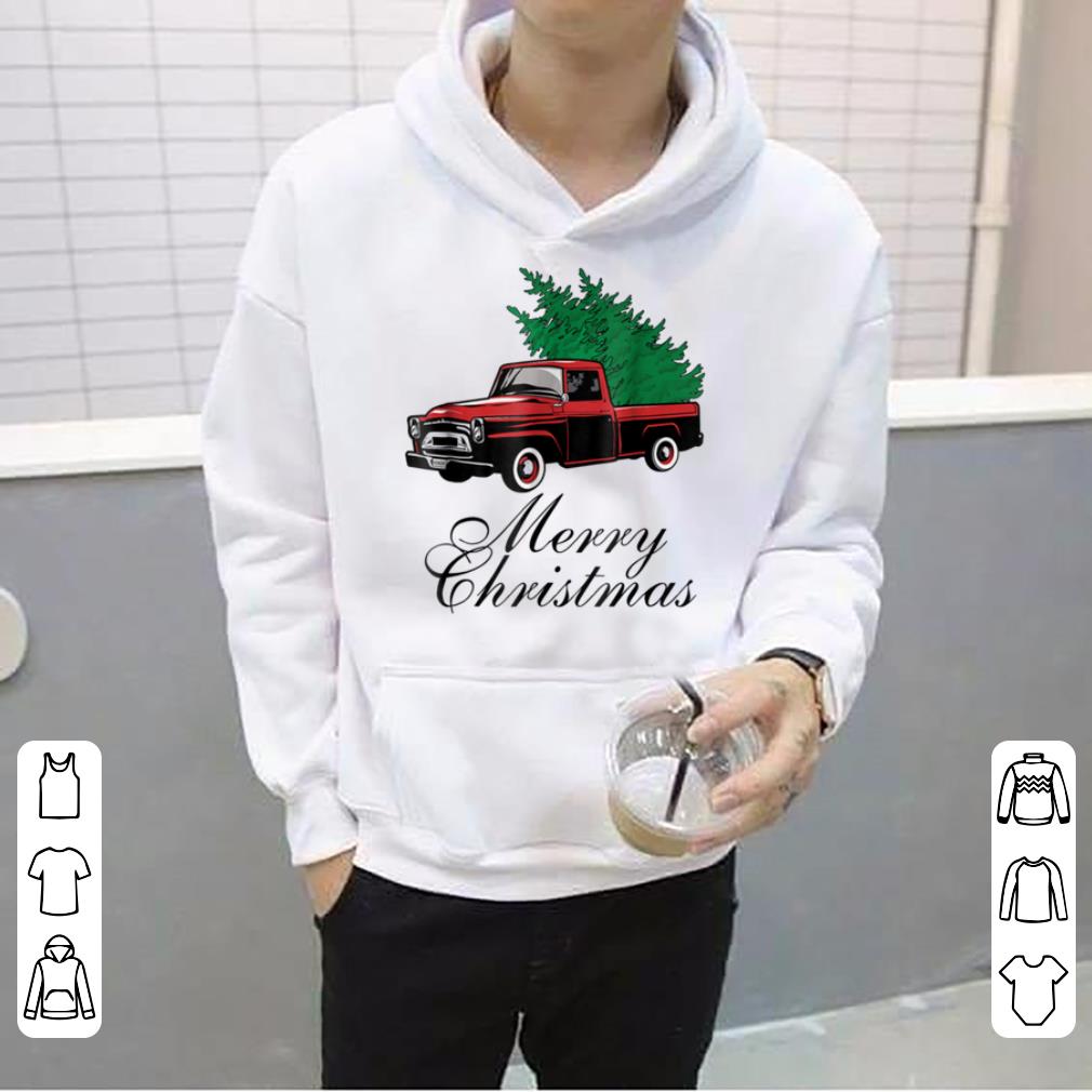 Premium Vintage Red Truck Christmas Tree Merry Xmas Pajamas sweater 4 - Premium Vintage Red Truck Christmas Tree Merry Xmas Pajamas sweater