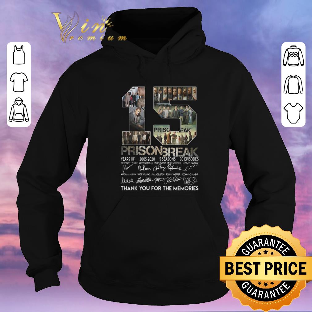 Pretty 15 years of Prison Break thank you for the memories all signature shirt sweater Pretty 15 years of Prison Break thank you for the memories all signature shirt sweater 4 - Pretty 15 years of Prison Break thank you for the memories all signature shirt sweater