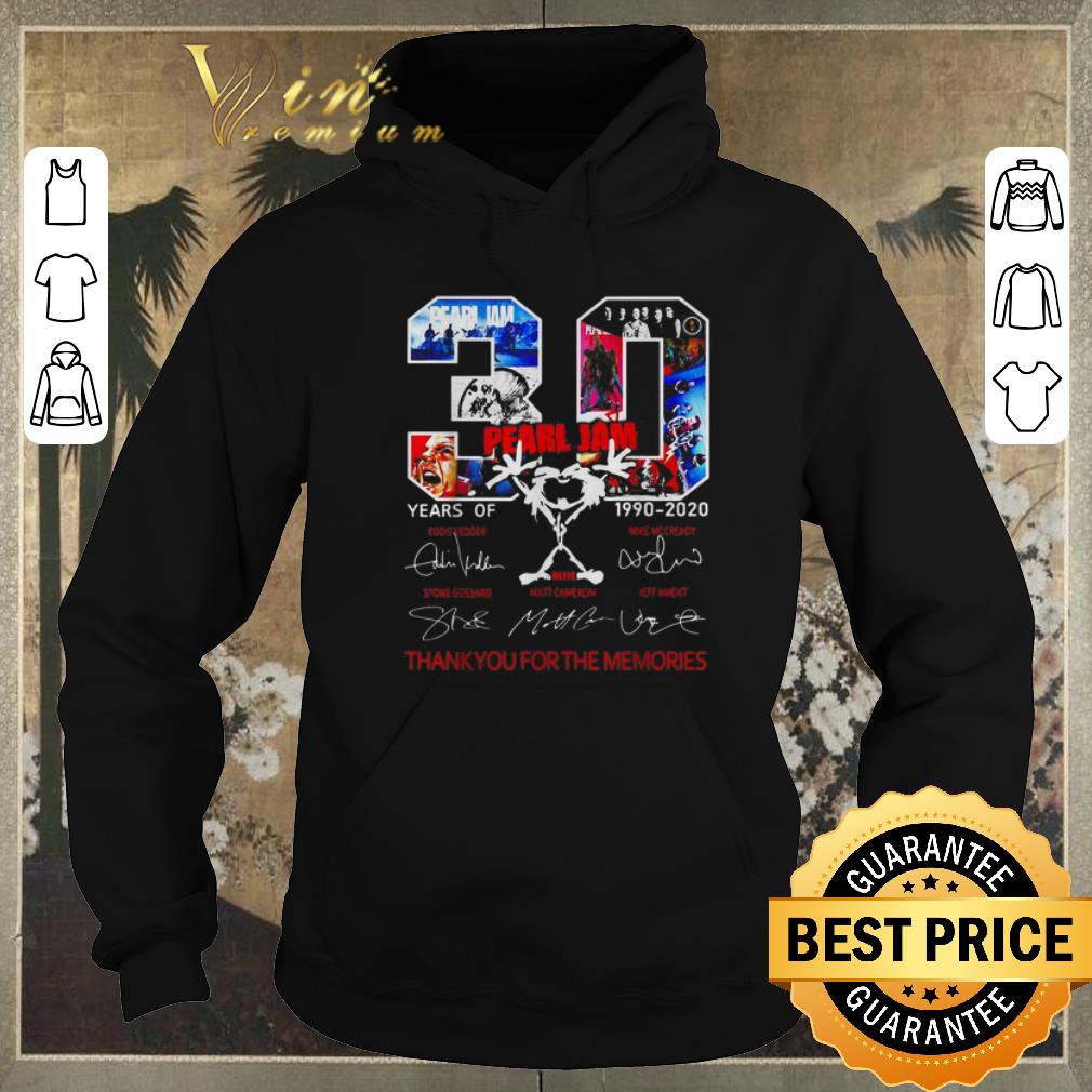 Pretty 30th years of Pearl Jam 1990 2020 signed thank you for memories shirt sweater 4 - Pretty 30th years of Pearl Jam 1990-2020 signed thank you for memories shirt sweater