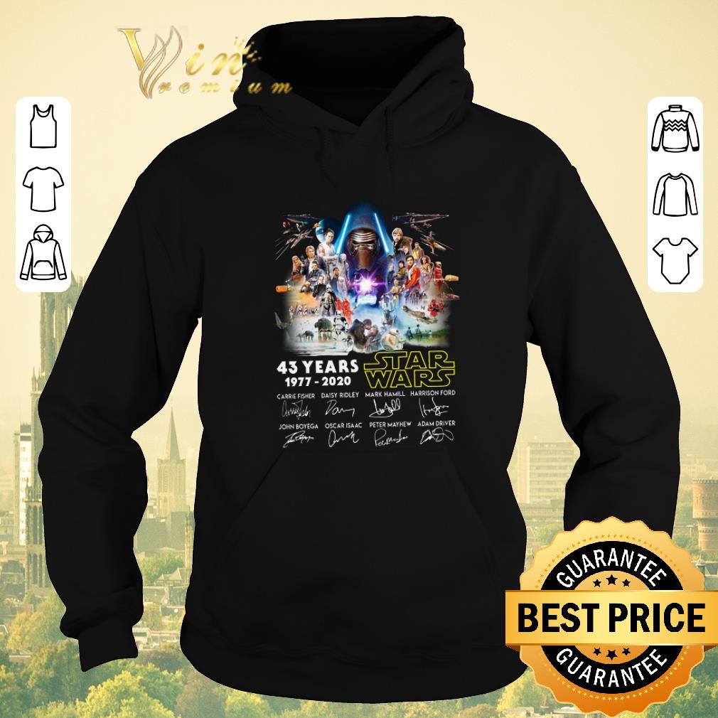 Pretty 43 years Star Wars 1977 2020 Carrie Fisher Daisy Ridley signed shirt sweater Pretty 43 years Star Wars 1977 2020 Carrie Fisher Daisy Ridley signed shirt sweater 4 - Pretty 43 years Star Wars 1977 2020 Carrie Fisher Daisy Ridley signed shirt sweater