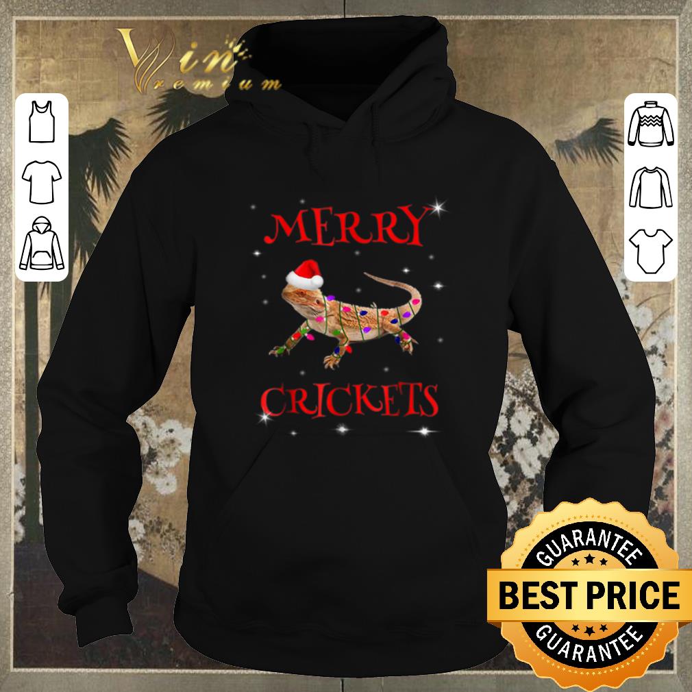 Pretty Christmas Bearded Dragon Merry Crickets shirt 4 - Pretty Christmas Bearded Dragon Merry Crickets shirt