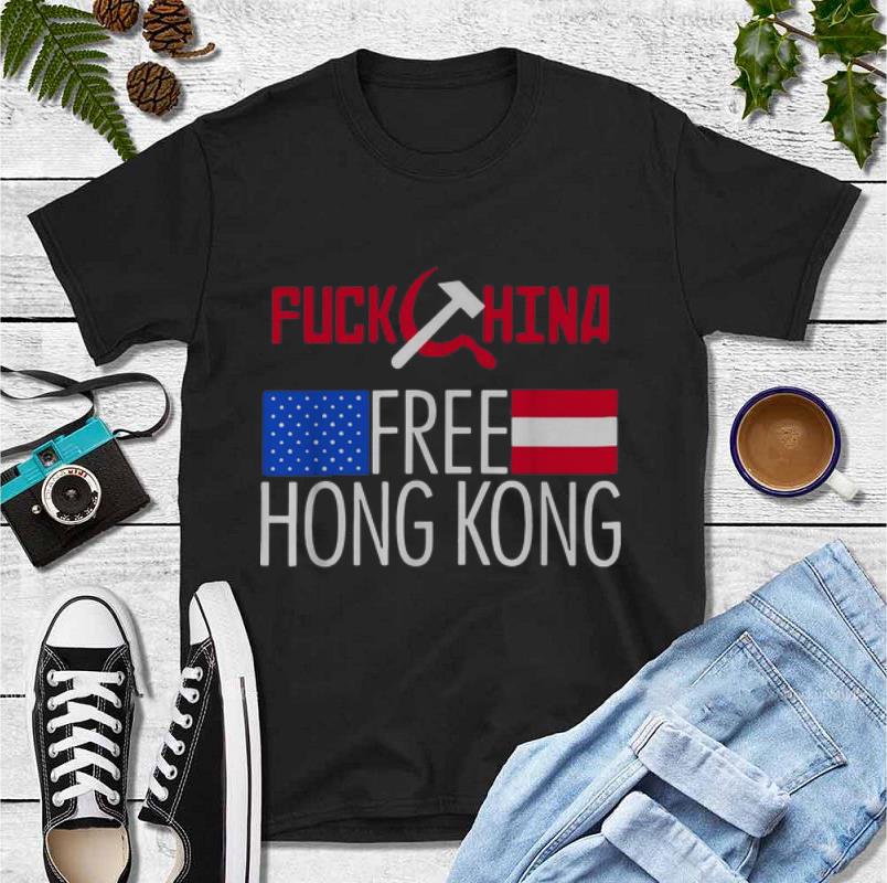 Pretty Fuck China Free Hong Kong Flag shirt 4 - Pretty Fuck China Free Hong Kong Flag shirt