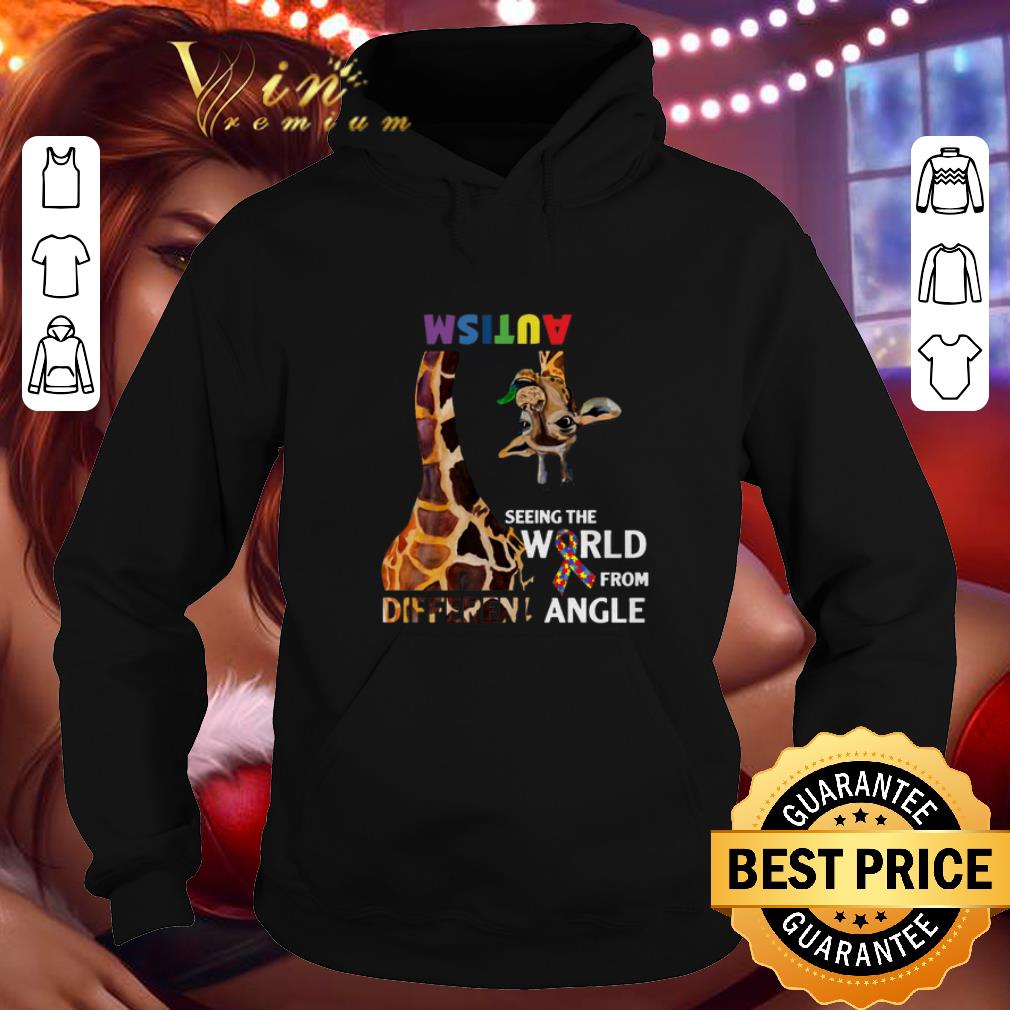 Pretty Giraffe Autism seeing the world from different angle shirt Pretty Giraffe Autism seeing the world from different angle shirt 4 - Pretty Giraffe Autism seeing the world from different angle shirt