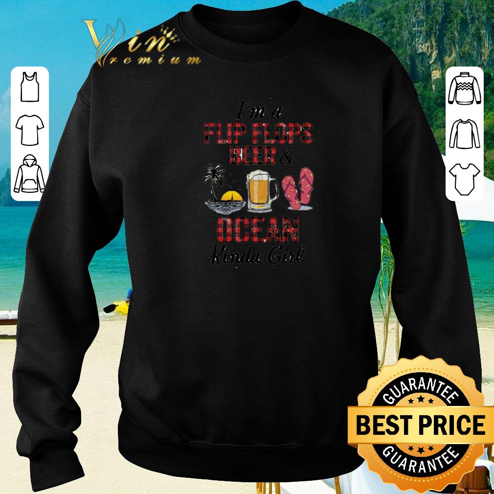 Pretty I m a flip flops beer ocean kinda girl shirt 2020 4 - Pretty I'm a flip flops beer & ocean kinda girl shirt 2020