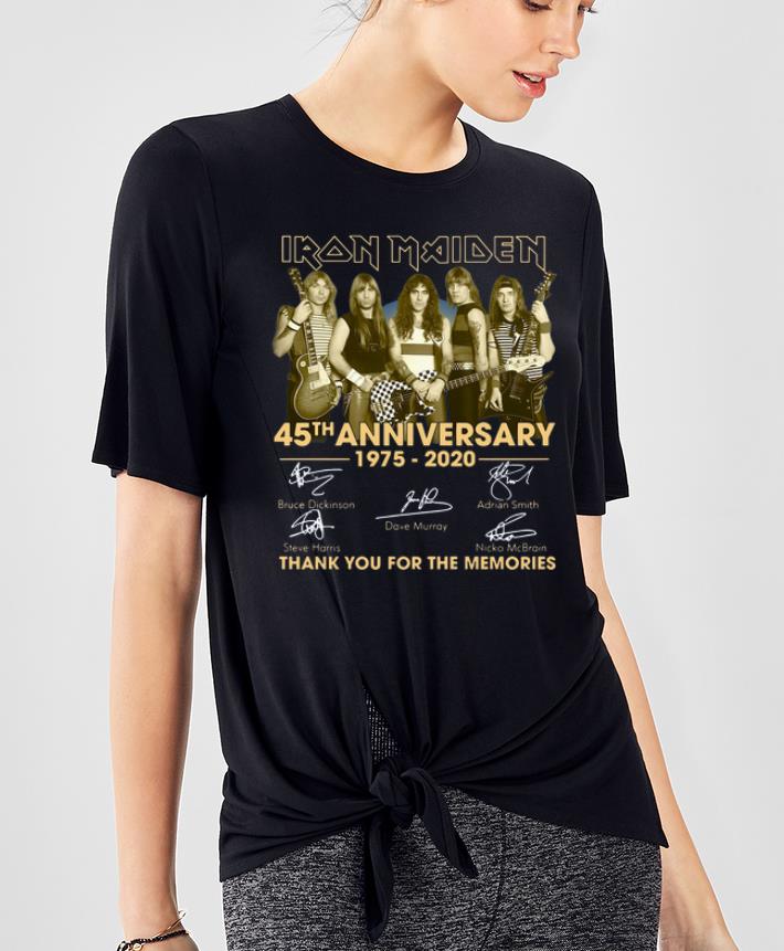 Pretty Iron Maiden 45th Anniversary thank you for the memories signatures shirt 4 - Pretty Iron Maiden 45th Anniversary thank you for the memories signatures shirt