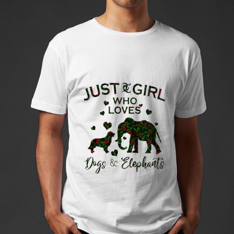 Pretty Just A Girl Who Love Dog And Elephants shirt 4 - Pretty Just A Girl Who Love Dog And Elephants shirt