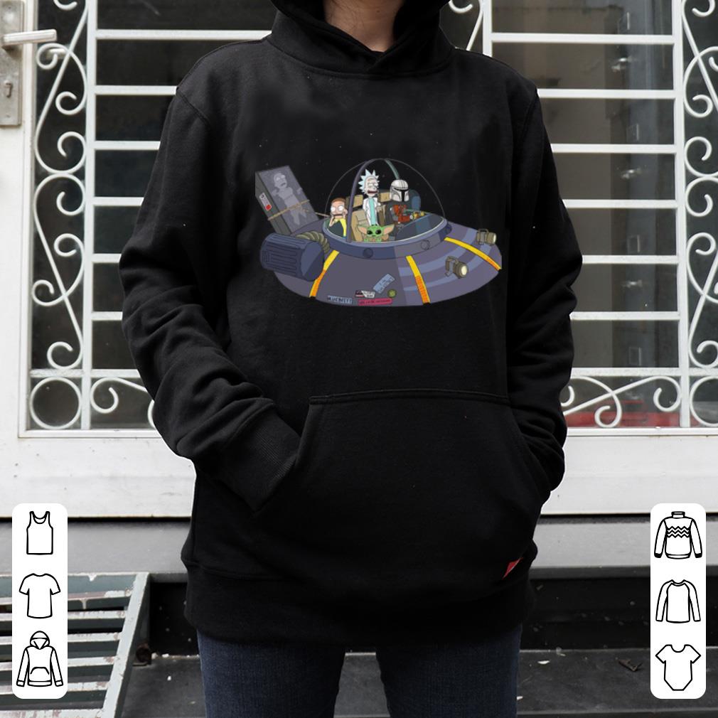 Pretty Rick And Morty Mandalorian Baby Yoda Spaceship Space Lovers shirt 4 - Pretty Rick And Morty Mandalorian Baby Yoda Spaceship Space Lovers shirt