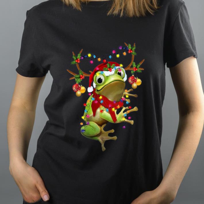 Pretty Santa Frog Reindeer Light Christmas shirt 4 - Pretty Santa Frog Reindeer Light Christmas shirt