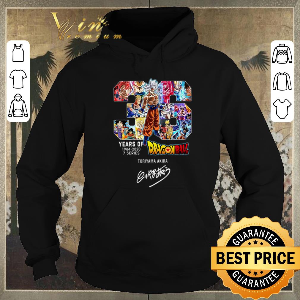Pretty Signature 36 Years Of Dragon Ball 1984 2020 Toriyama Akira shirt 4 - Pretty Signature 36 Years Of Dragon Ball 1984-2020 Toriyama Akira shirt