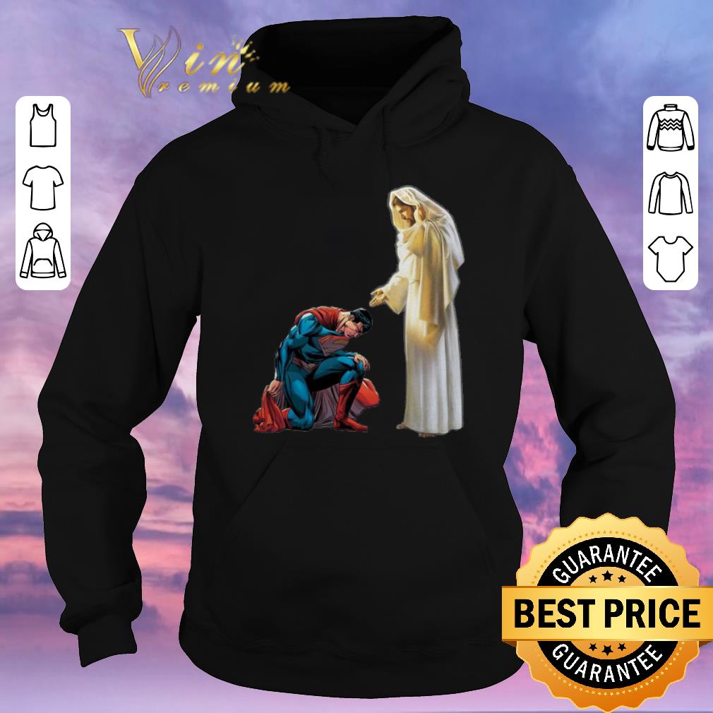 Pretty Superman Kneel Before Jesus Christian shirt sweater 4 - Pretty Superman Kneel Before Jesus Christian shirt sweater