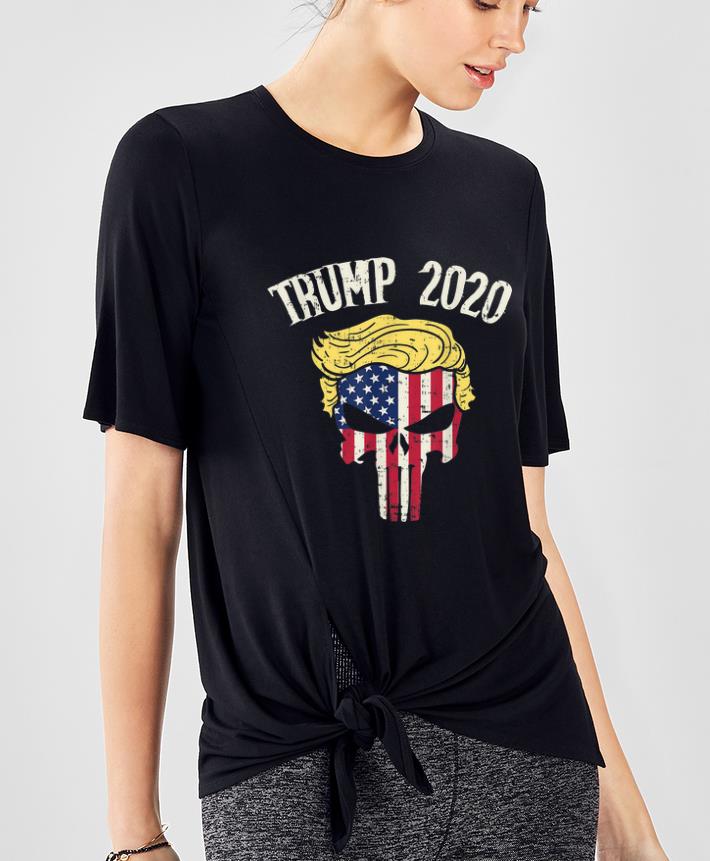 Pretty Trump 2020 Skull US Flag shirt 4 - Pretty Trump 2020 Skull US Flag shirt