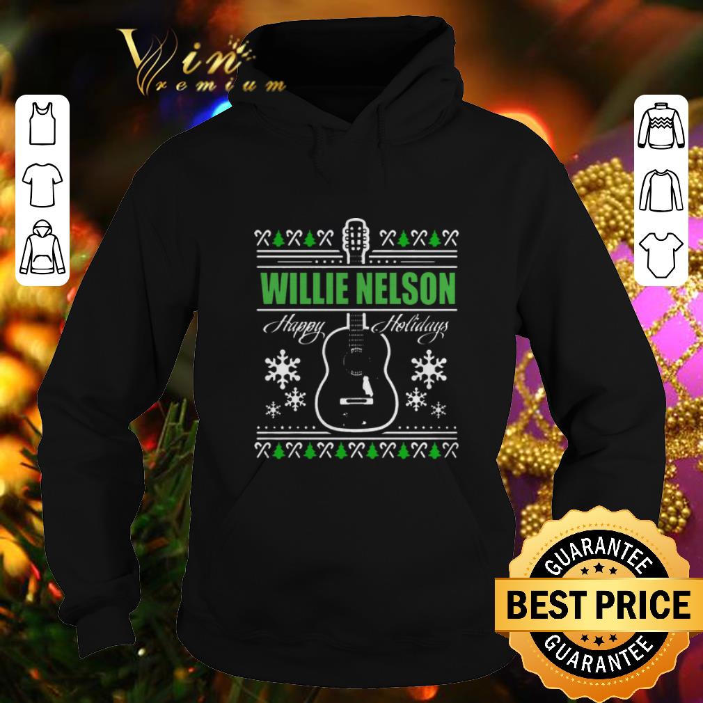 Pretty Willie Nelson Guitar ugly Christmas sweater 4 - Pretty Willie Nelson Guitar ugly Christmas sweater