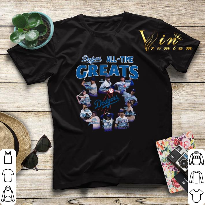 Signatures Los Angeles Dodgers all time greats player shirt 4 - Signatures Los Angeles Dodgers all time greats player shirt