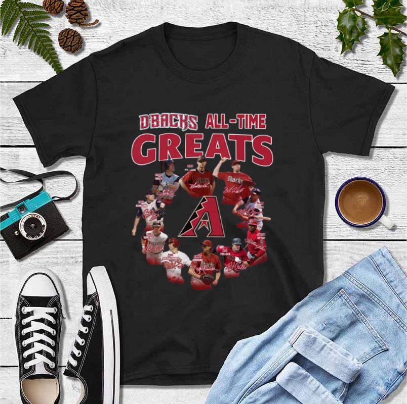 Top Arizona Diamondbacks all time great players signatures shirt 4 - Top Arizona Diamondbacks all time great players signatures shirt