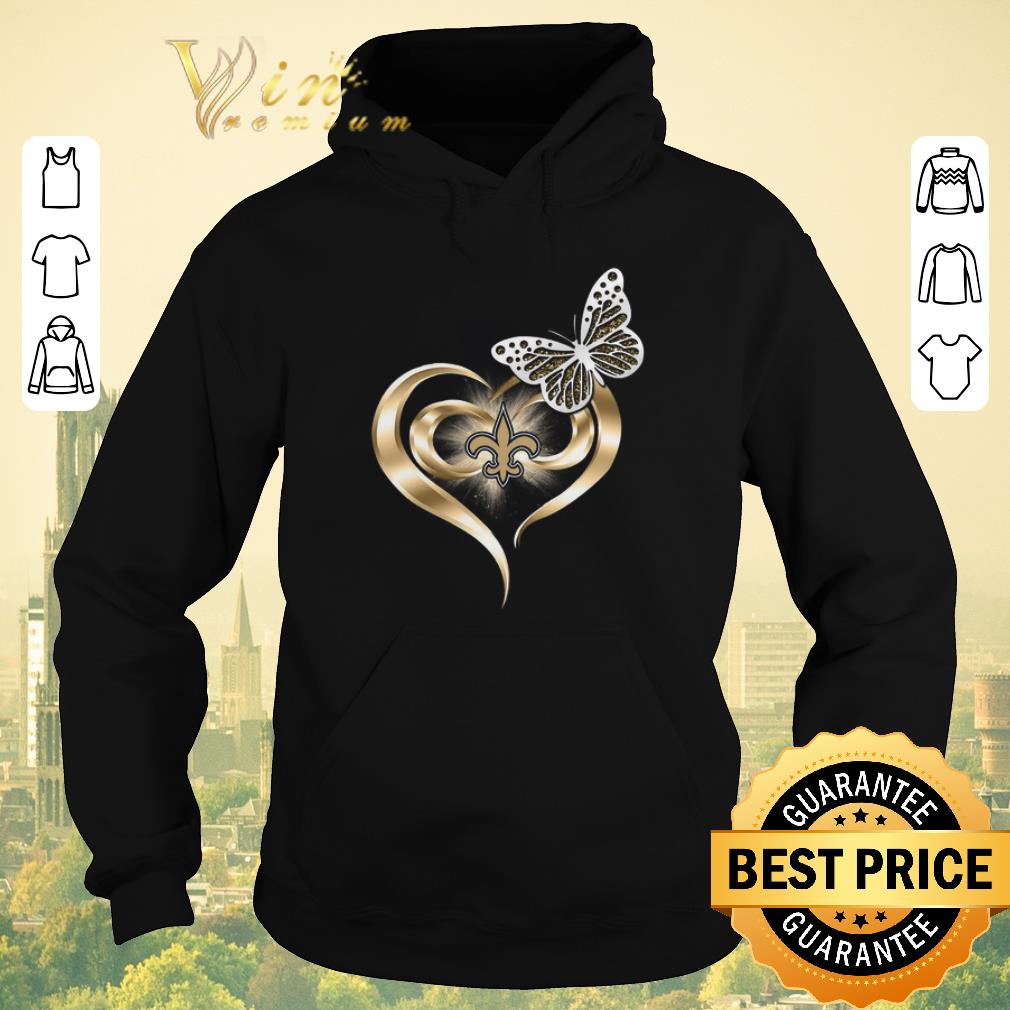 Top Butterfly Love New Orleans Saints Heart shirt sweater Top Butterfly Love New Orleans Saints Heart shirt sweater 4 - Top Butterfly Love New Orleans Saints Heart shirt sweater