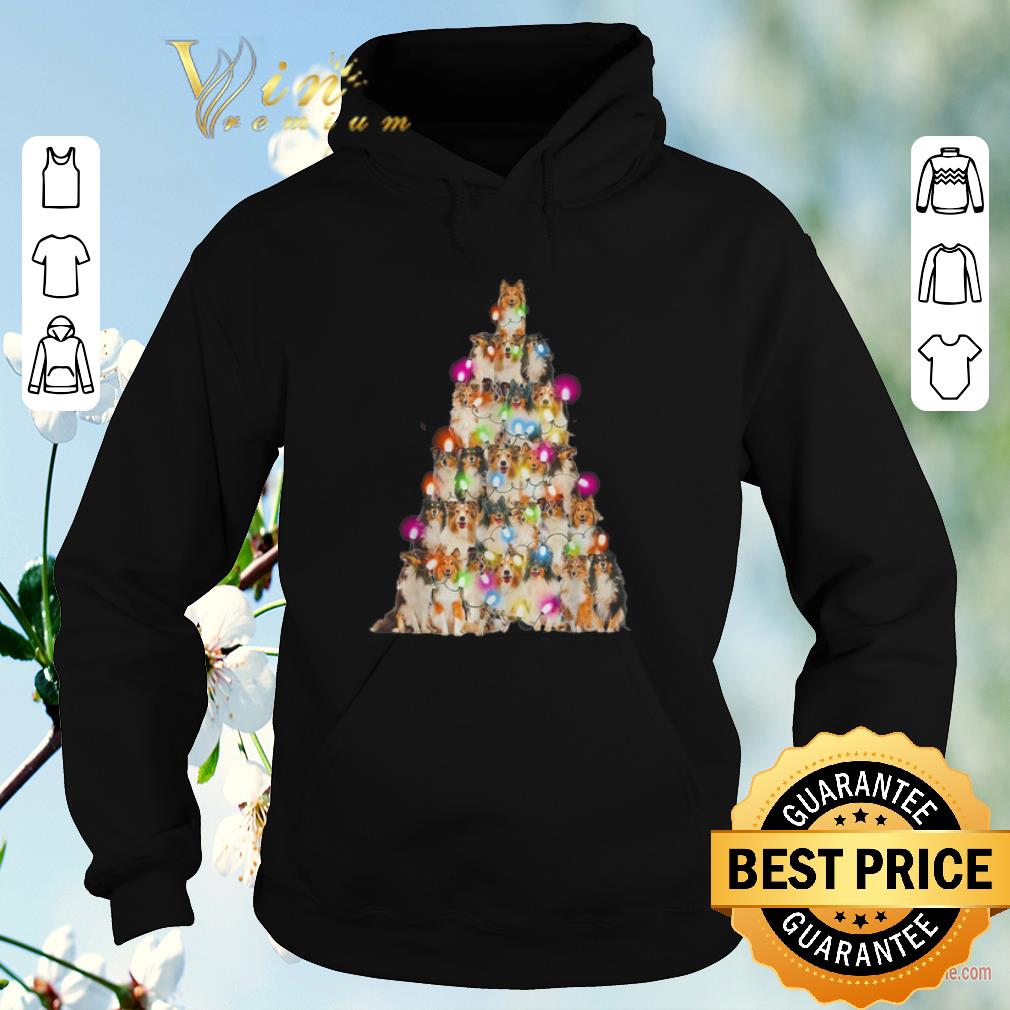 Top Christmas lights Sheltie paws tree shirt Top Christmas lights Sheltie paws tree shirt 4 - Top Christmas lights Sheltie paws tree shirt