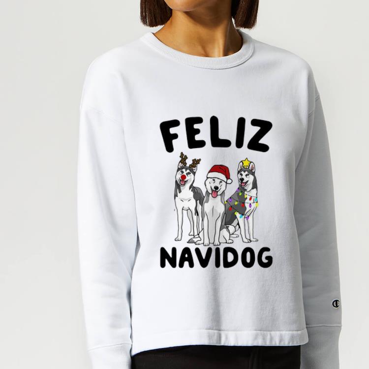 Top Husky Feliz Navidog Christmas shirt 4 - Top Husky Feliz Navidog Christmas shirt