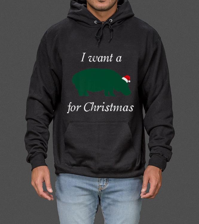 Top I Want a Hippopotamus for Christmas Cute Hippo sweater 4 - Top I Want a Hippopotamus for Christmas Cute Hippo sweater
