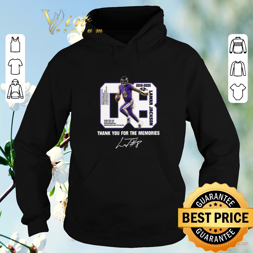 Top Thank you for the memories 08 Lamar Jackson Baltimore Ravens shirt Top Thank you for the memories 08 Lamar Jackson Baltimore Ravens shirt 4 - Top Thank you for the memories 08 Lamar Jackson Baltimore Ravens shirt