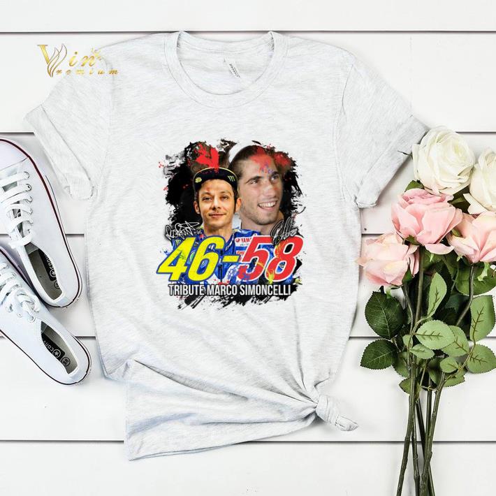 Valentino Rossi 46 Tribute Marco Simoncelli 58 signatures shirt sweater Valentino Rossi 46 Tribute Marco Simoncelli 58 signatures shirt sweater 4 - Valentino Rossi 46 Tribute Marco Simoncelli 58 signatures shirt sweater