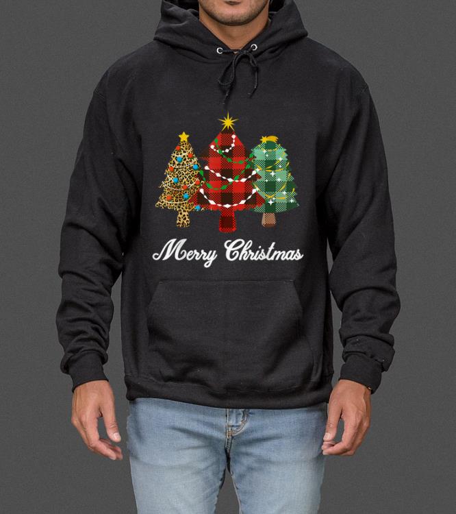 Xmas Holiday Merry Christmas Tree Leopard Plaid Print sweater 4 - Xmas Holiday Merry Christmas Tree Leopard Plaid Print sweater