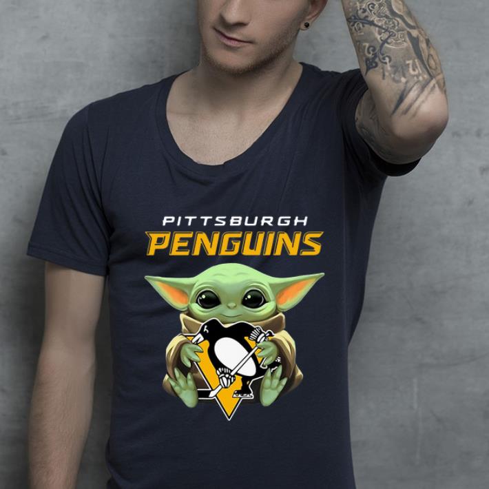 Awesome Baby Yoda Hug Pittsburgh Penguins shirt 4 - Awesome Baby Yoda Hug Pittsburgh Penguins shirt