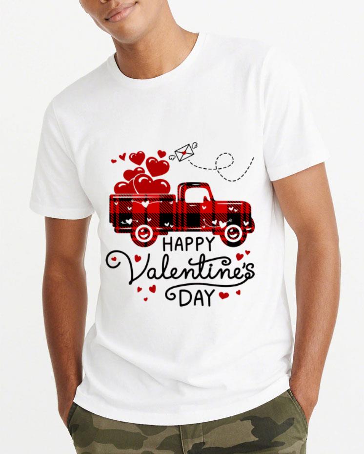 Awesome Happy Valentine s Day Red Plaid Truck Heart shirt 4 - Awesome Happy Valentine's Day Red Plaid Truck Heart shirt