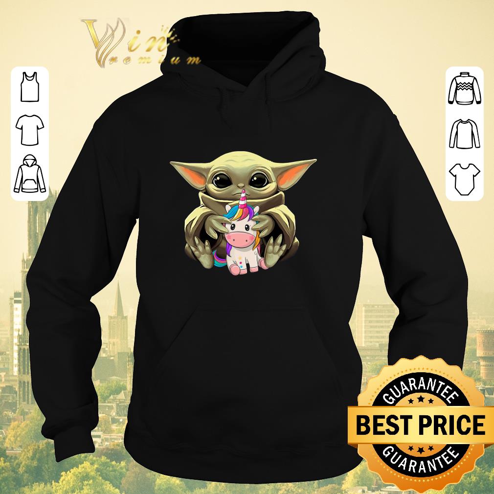 Awesome Star Wars Baby Yoda Hug Unicorn shirt sweater 4 - Awesome Star Wars Baby Yoda Hug Unicorn shirt sweater