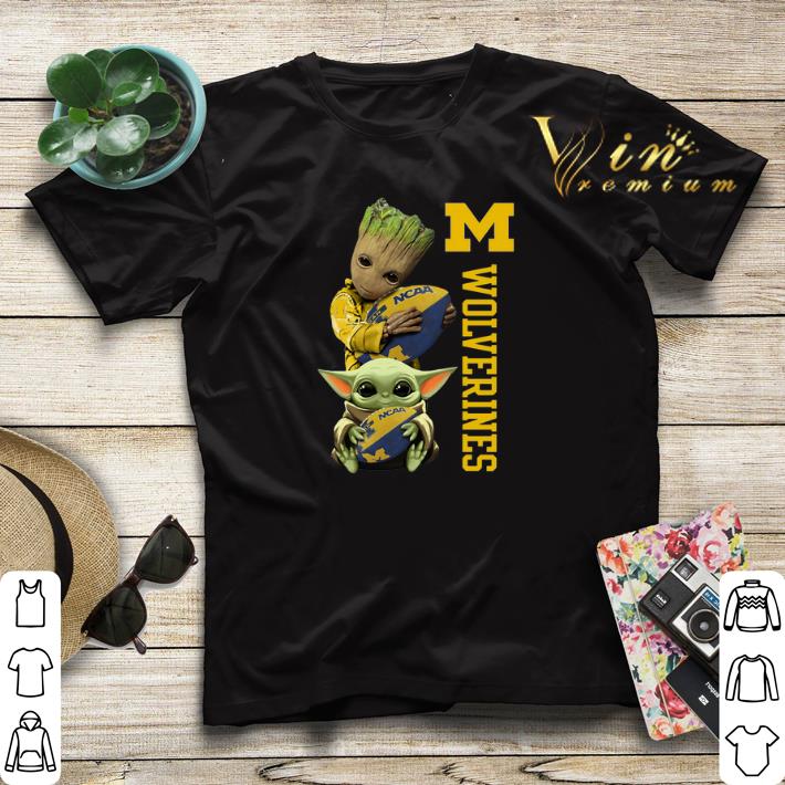 Baby Groot And Baby Yoda Hug Michigan Wolverines Star Wars shirt sweater 4 - Baby Groot And Baby Yoda Hug Michigan Wolverines Star Wars shirt sweater