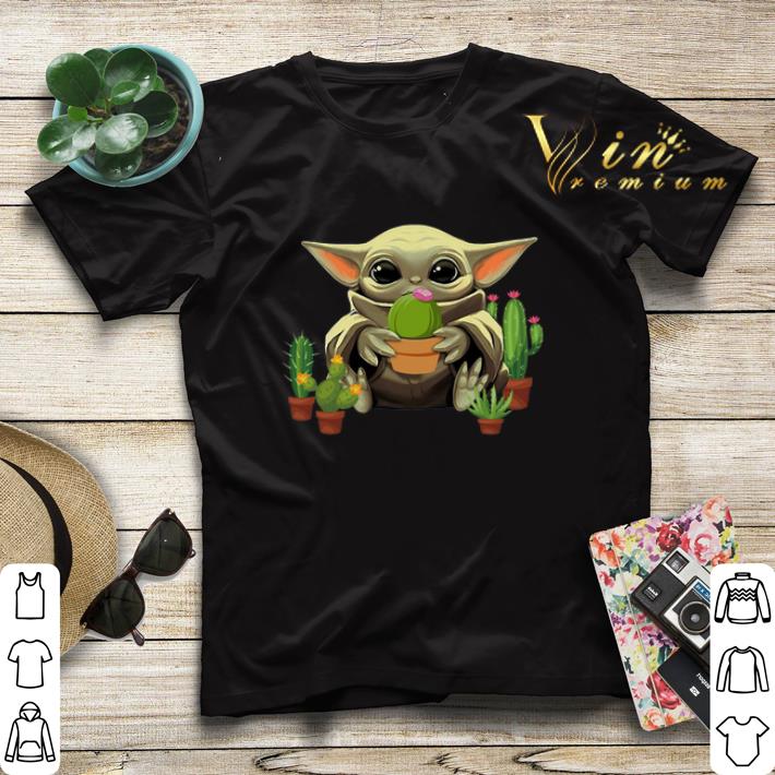 Baby Yoda Hug Cactus Star Wars shirt sweater 4 - Baby Yoda Hug Cactus Star Wars shirt sweater