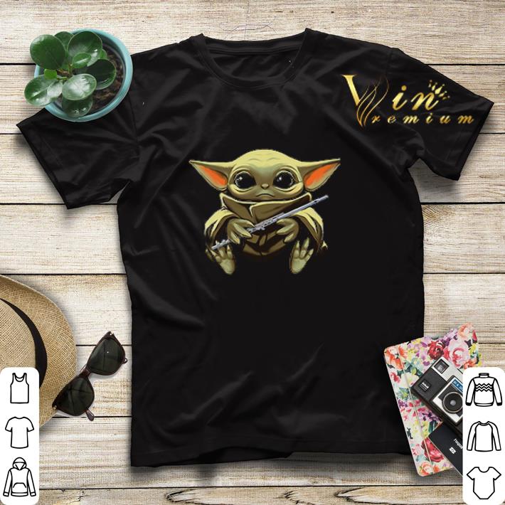 Baby Yoda hug flute Star Wars shirt sweater 4 - Baby Yoda hug flute Star Wars shirt sweater