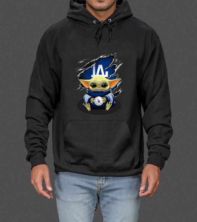 Beautiful Baby Yoda Blood Inside Los Angeles Dodgers shirt 4 - Beautiful Baby Yoda Blood Inside Los Angeles Dodgers shirt