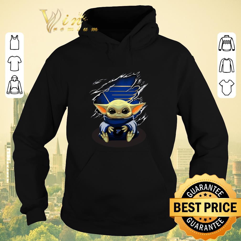Funny Star Wars Baby Yoda Blood Inside St Louis Blues shirt sweater 4 - Funny Star Wars Baby Yoda Blood Inside St. Louis Blues shirt sweater