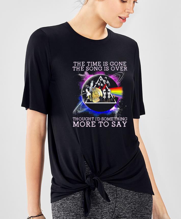 Great Pink Floyd Time The song is over thought I d something more to say shirt 4 - Great Pink Floyd Time The song is over thought I’d something more to say shirt